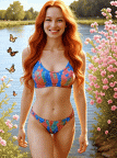Sie dreht sich um und schwimmt davon 
